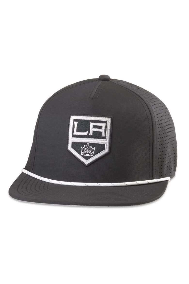 Men's American Needle  Black Los Angeles Kings Buxton Pro Tech Adjustable Hat, Main, color, Black