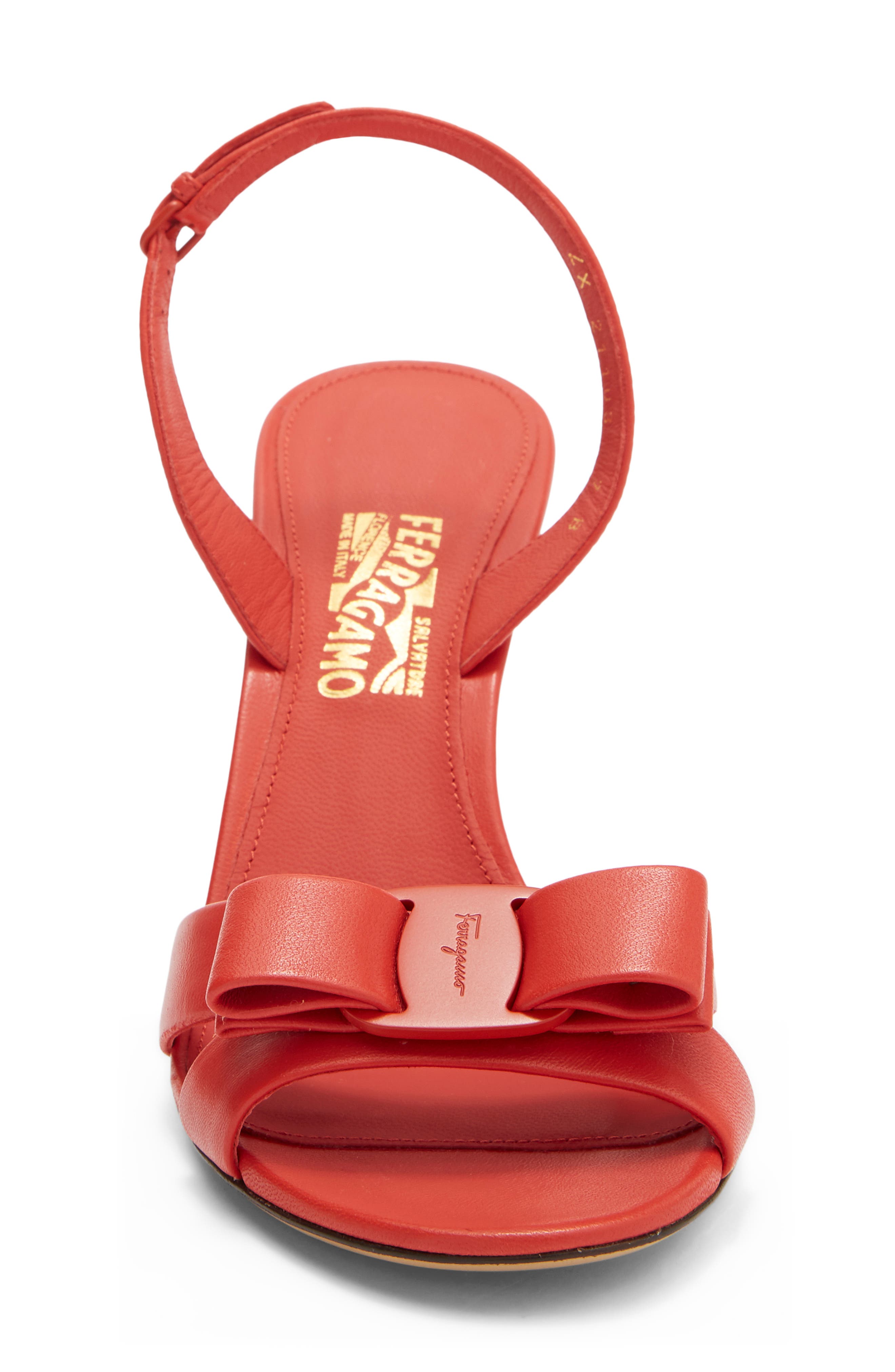 FERRAGAMO Lida Sandal, Alternate, color, Red