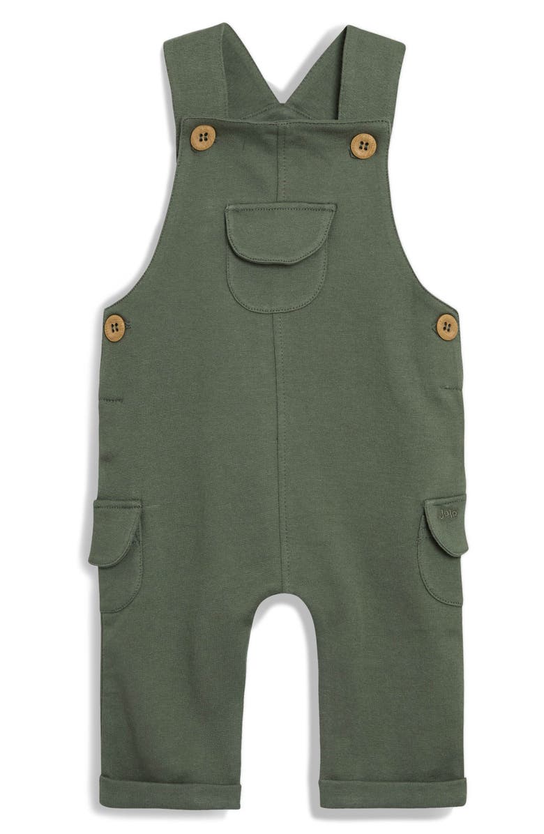 JOJO MAMAN BEBE Check T-Shirt, Knit Overalls & Bucket Hat Set, Alternate, color,