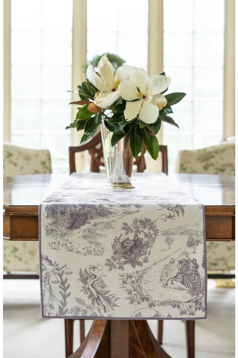 The Heroines Table Runner, Alternate, color, Plum