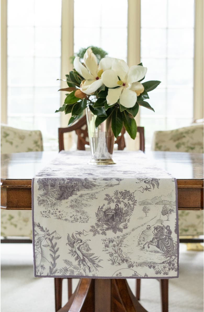 Bond & Grace The Heroines Table Runner, Alternate, color, Plum