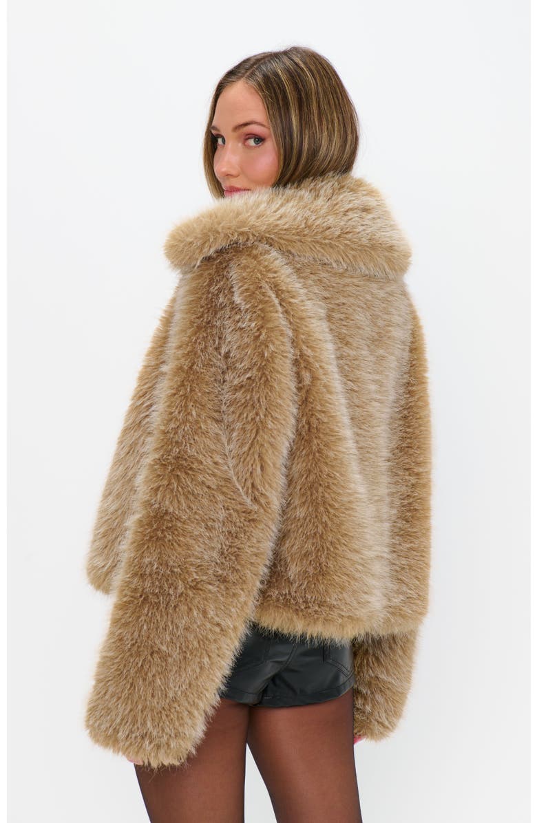 Show Me Your Mumu Park City Jacket, Alternate, color, Cedar Brown Faux Fur