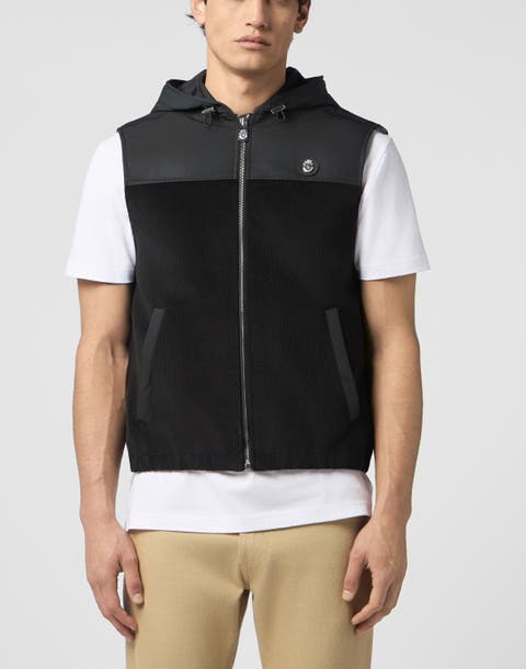 Velvet Nylon Short Vest Men