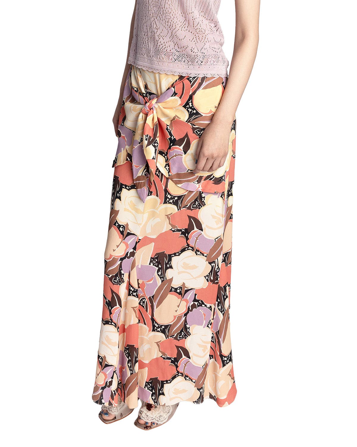 Desert Bloom Crepe Skirt - image 2