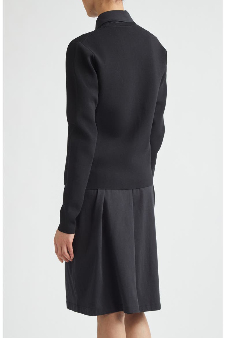 Classic Compact Knit Cardigan, Alternate, color, BLACK