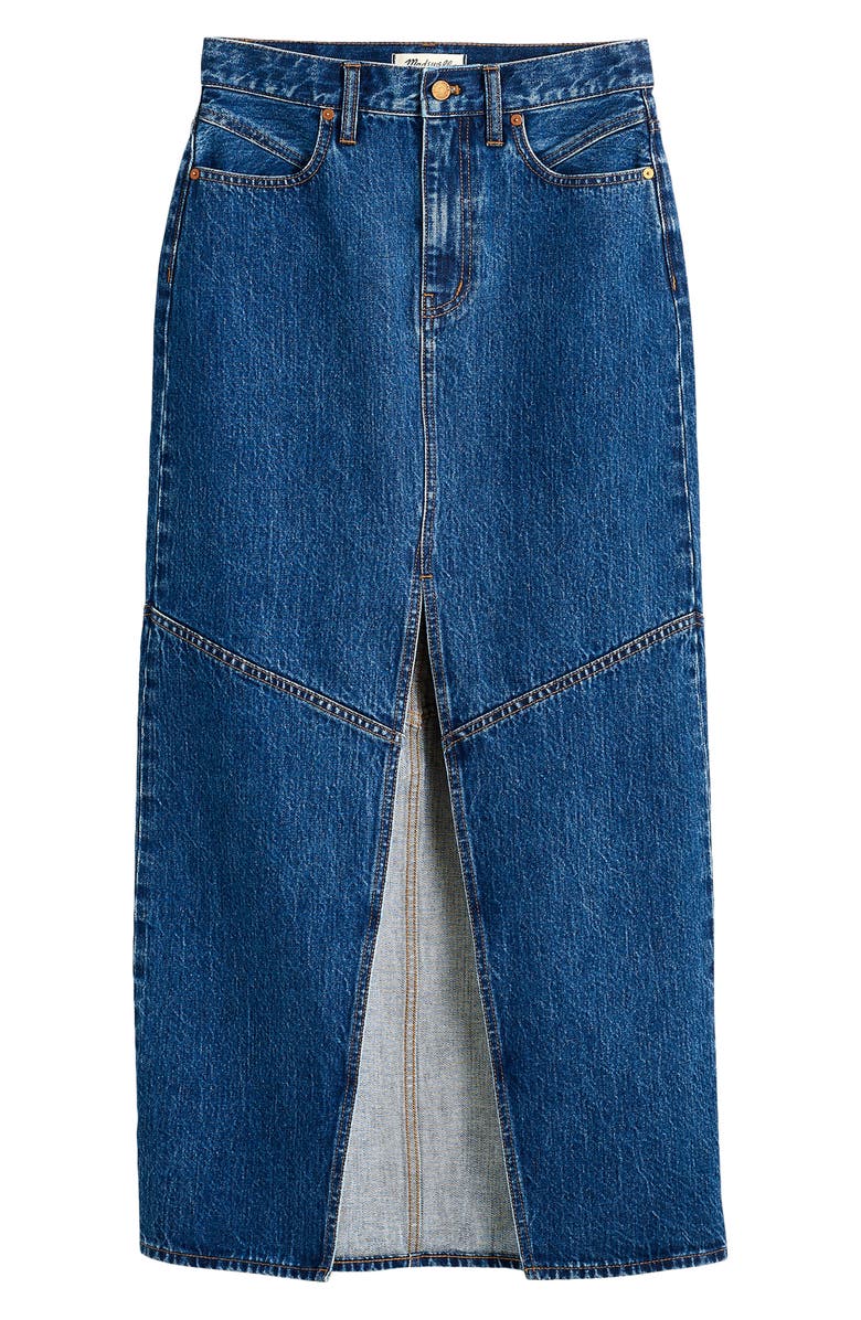 Madewell Denim Maxi Skirt, Alternate, color, 
