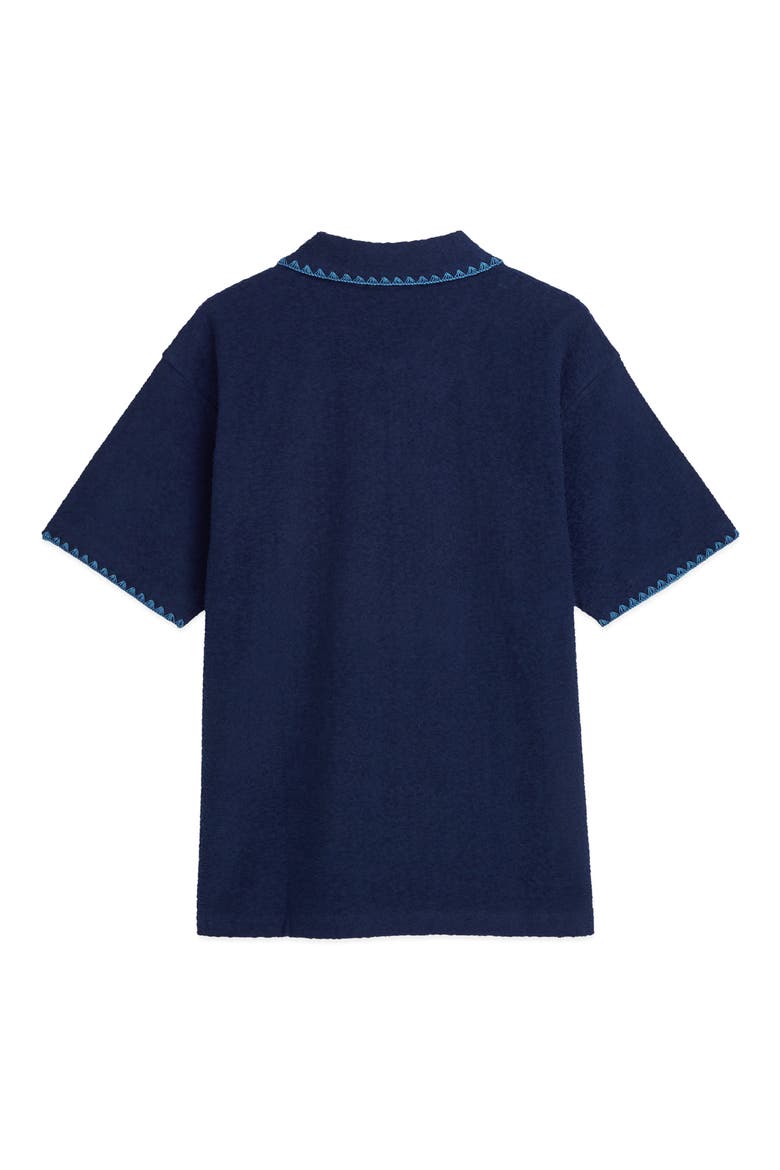 Jacquard Toweling Polo, Alternate, color, PAGEANT BLUE