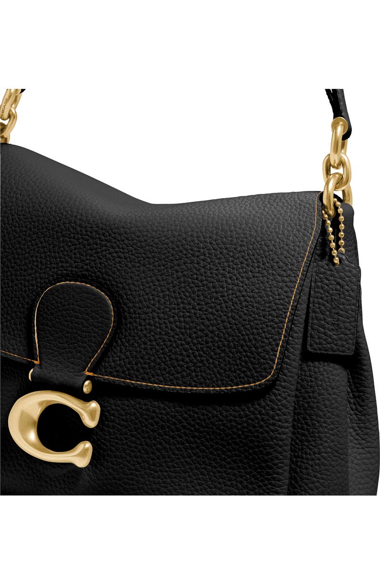 COACH May Pebble Leather Shoulder Bag, Alternate, color,