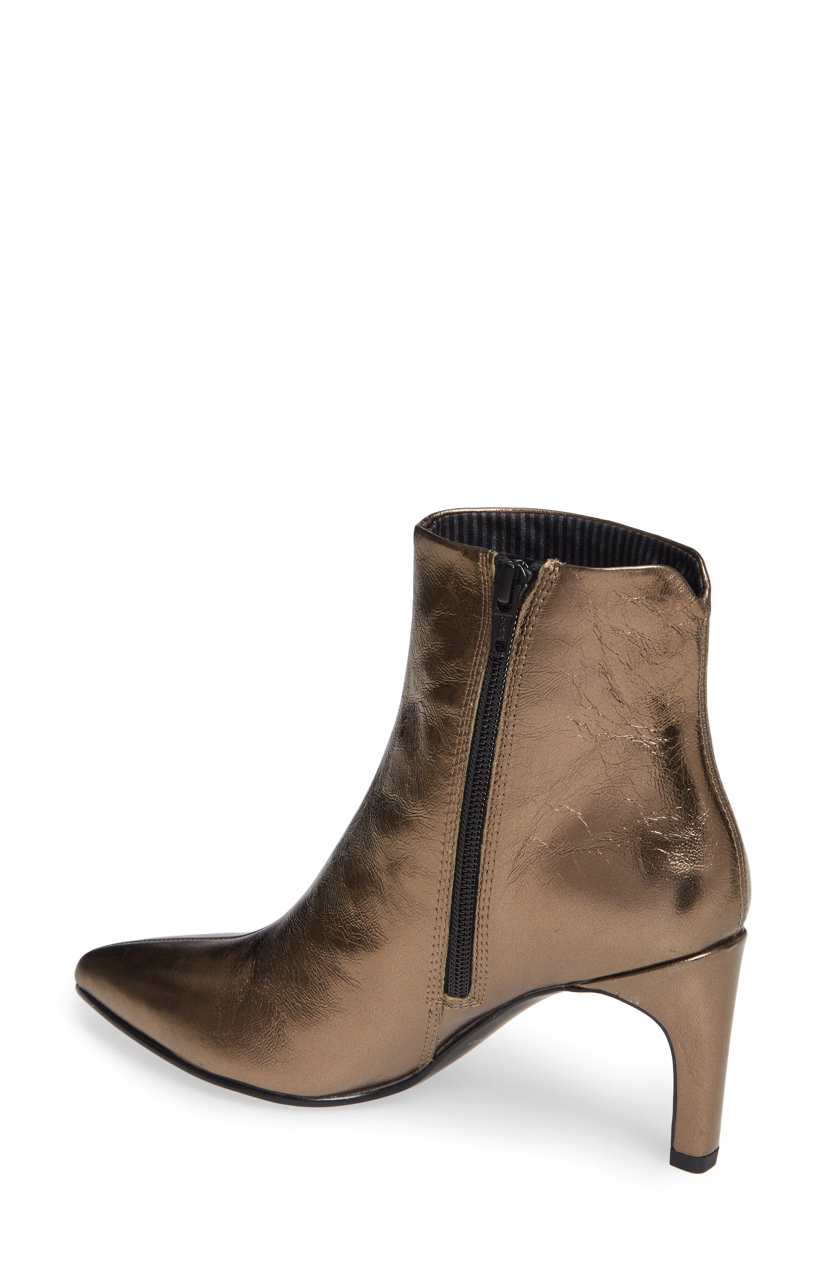 Vagabond Whitney Pointy Toe Bootie, Alternate, color, BRONZE LEATHER