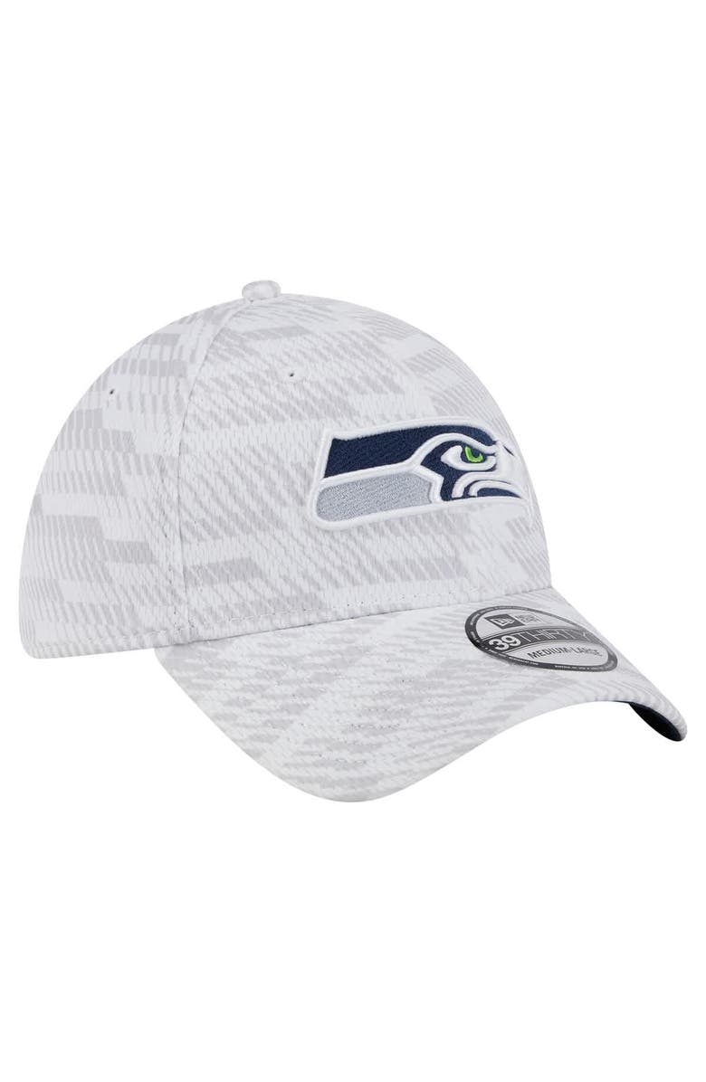 New Era Men's New Era  White Seattle Seahawks Gameday Graded 39THIRTY Flex Hat, Alternate, color, 