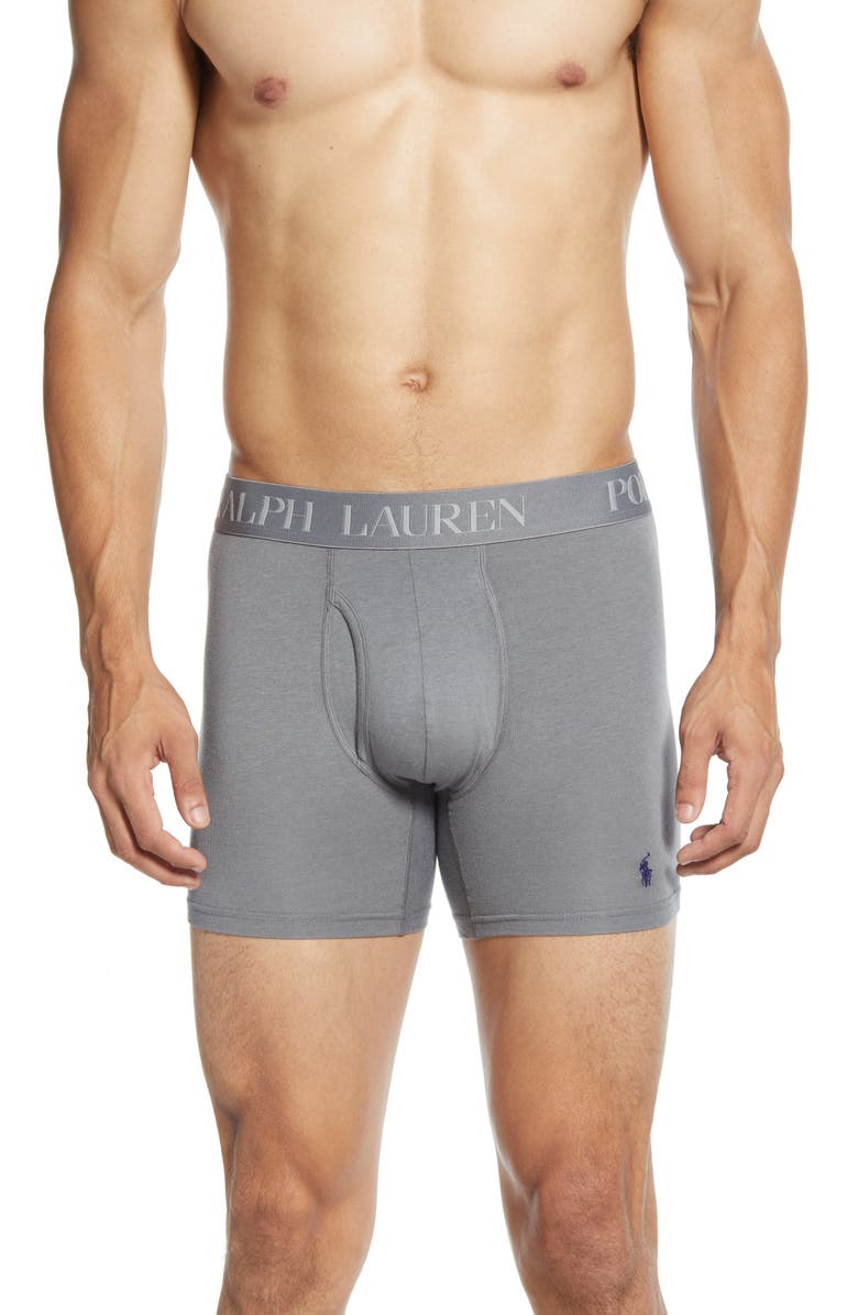 Polo Ralph Lauren 4D 3-Pack Cotton & Modal Boxer Briefs, Alternate, color,