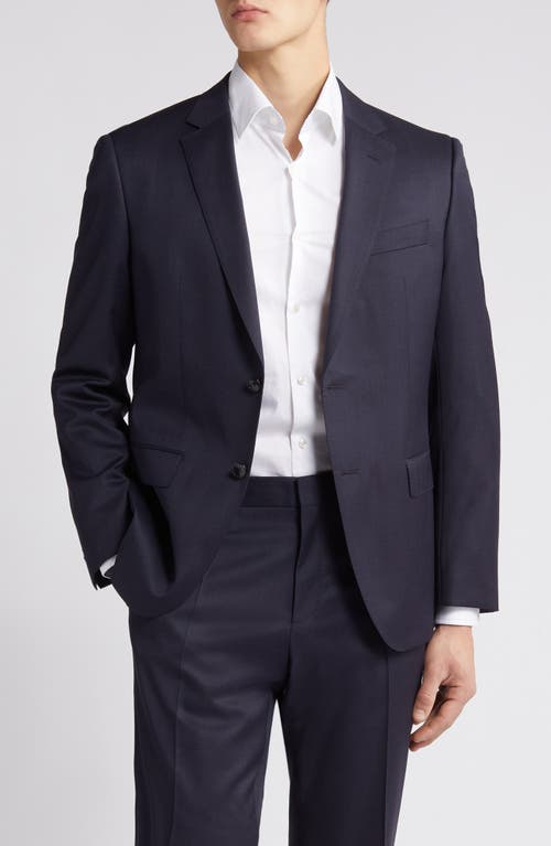 Hugo Boss Boss Virgin Wool Suit In Blue