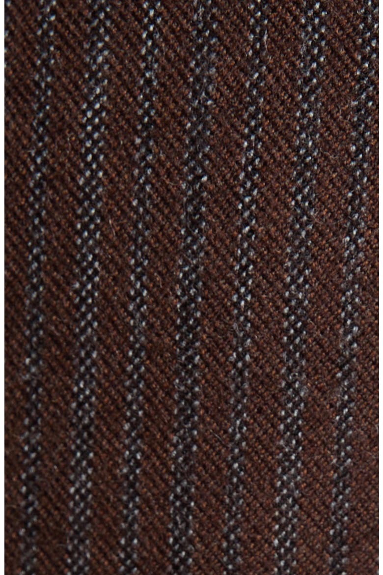 Striped Wool Cigarette Trousers, Alternate, color, CEDAR
