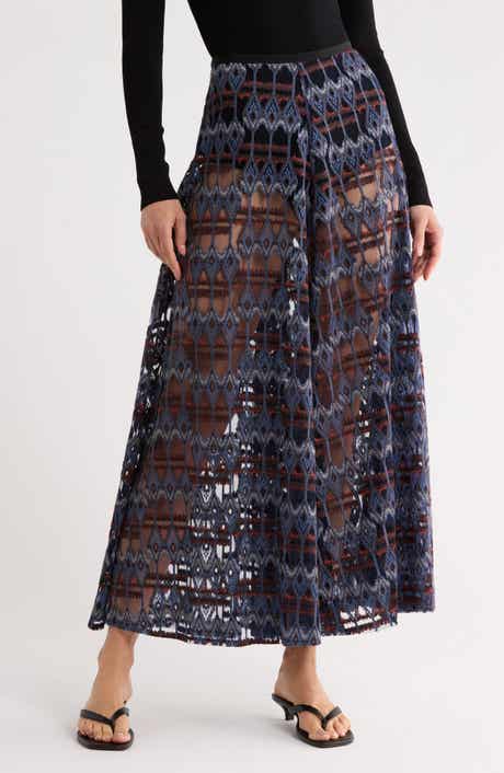 Longchamp Print Maxi Skirt