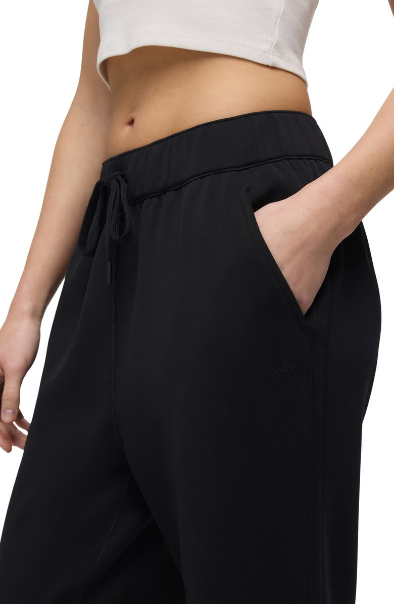prAna Shea High Waist Drawstring Joggers, Alternate, color, Black
