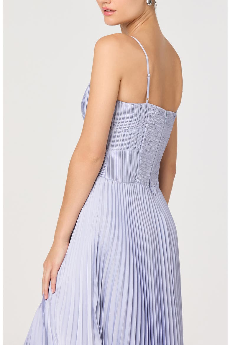 Shionagh Pleated A-Line Dress, Alternate, color, POWDER BLUE