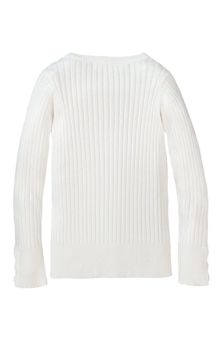 Hope & Henry Girls' Rib Knit Sweater Top, Kids, Alternate, color,