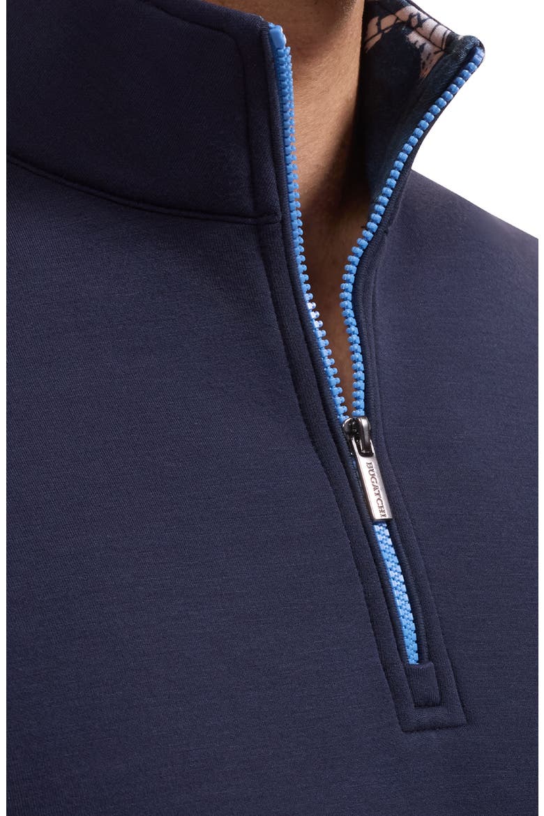 Soft Touch Quarter Zip Knit Top, Alternate, color, NAVY