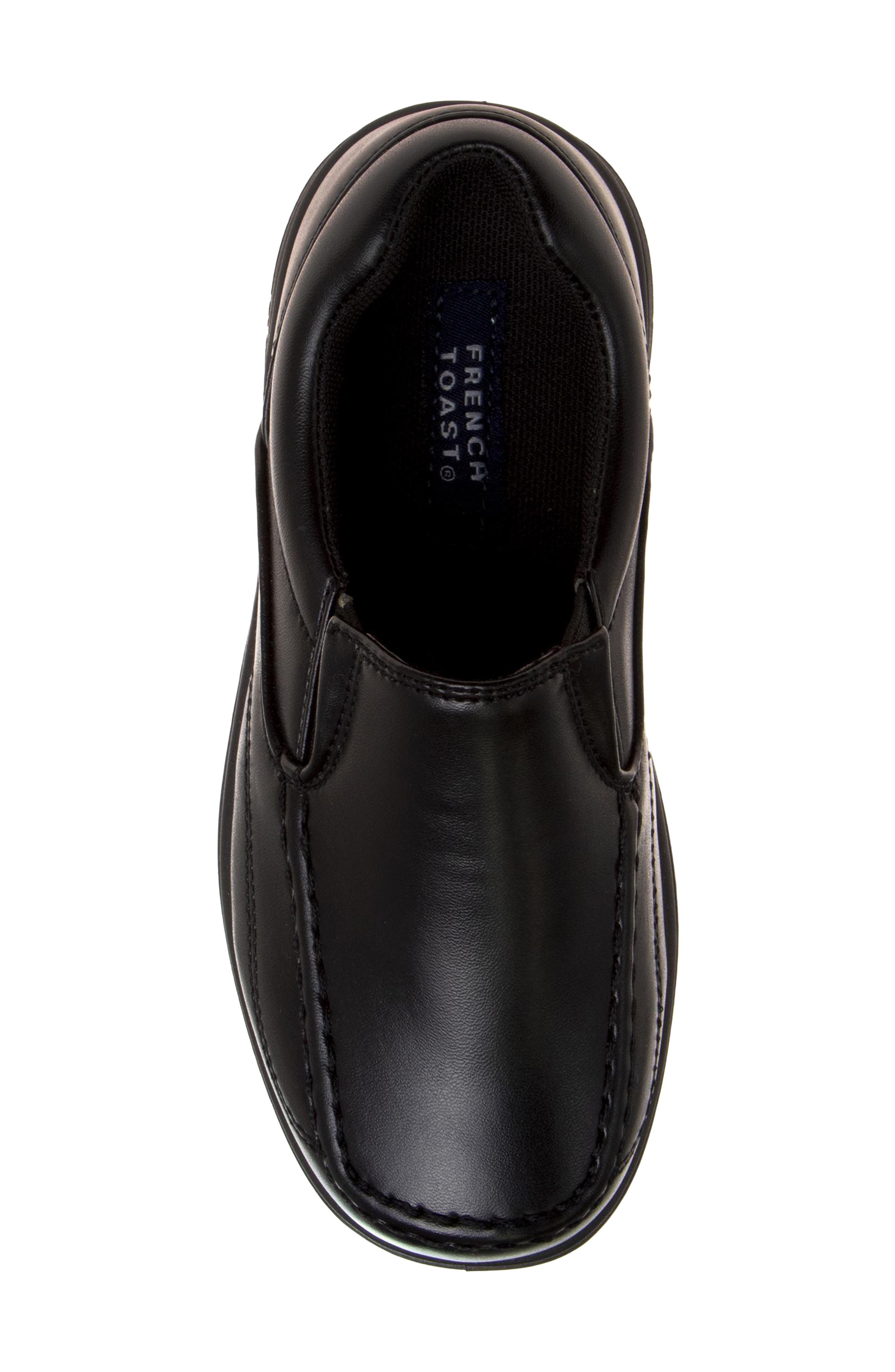 Kids' French Toast School Slip-On Shoe, Alternate, color, BLACK