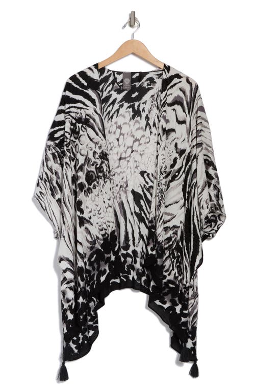 VINCE CAMUTO VINCE CAMUTO MIXED ANIMAL PRINT TOPPER