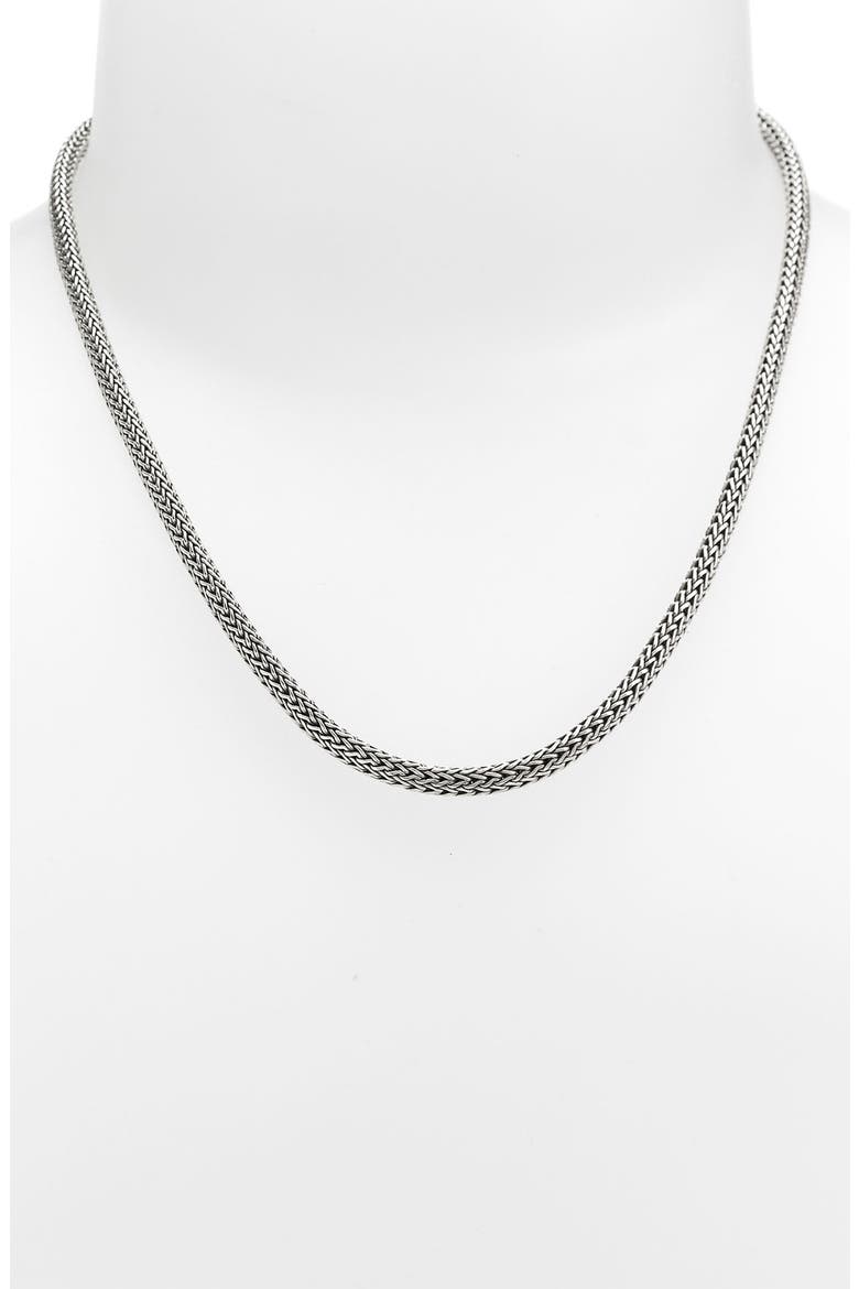 Icon Necklace, Sterling Silver, 5mm, Alternate, color, SILVER