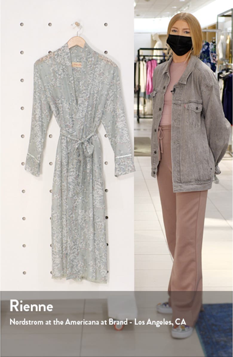Cherry Blossom Cotton & Silk Robe, sales video thumbnail