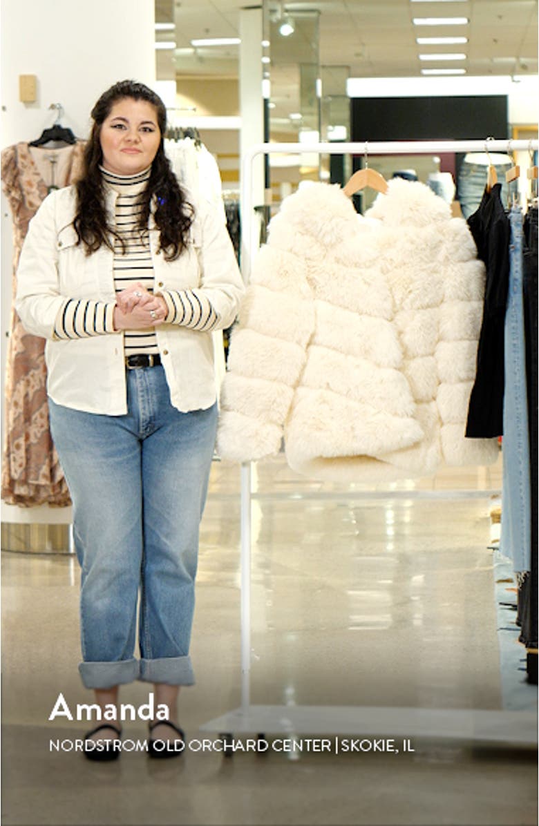 Chateau Quilted Faux Fur Hooded Coat, sales video thumbnail