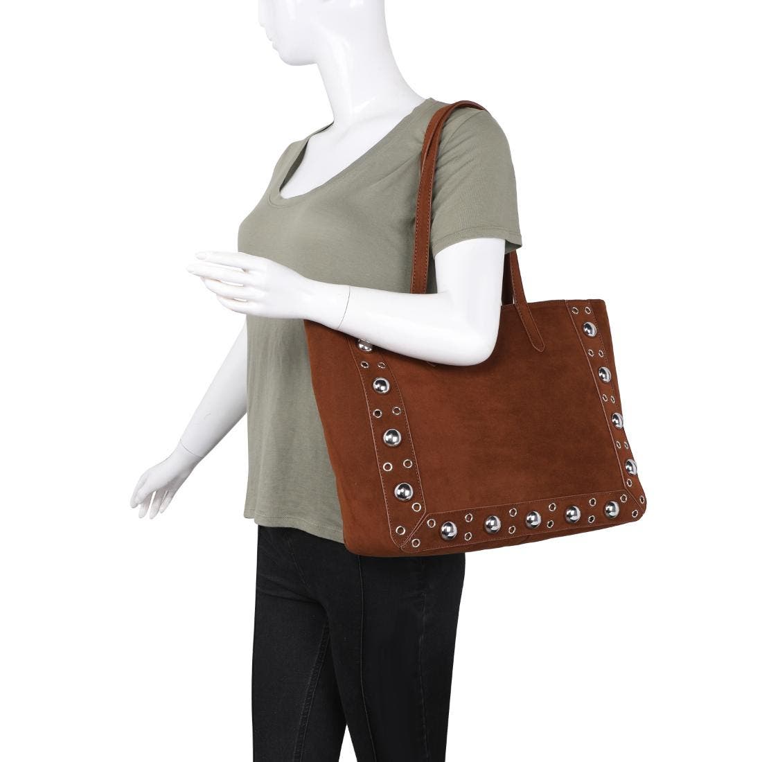 Karli Tote, Alternate, color, Cognac