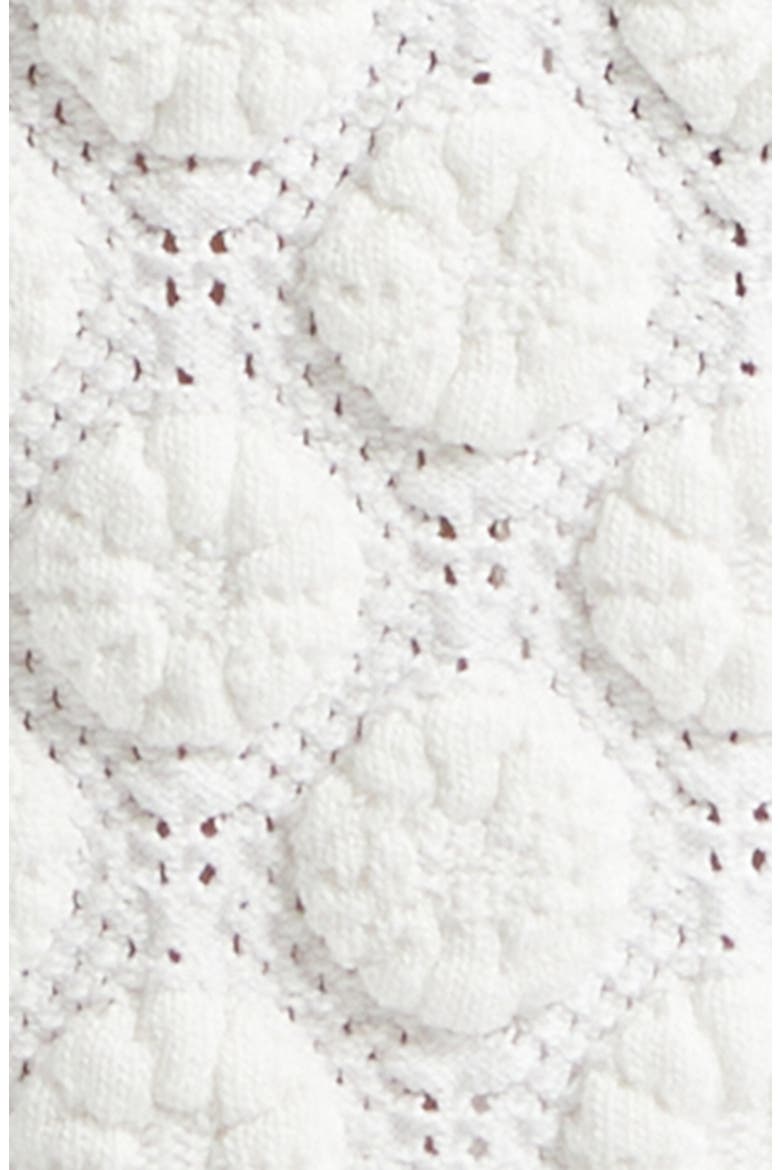 Brittany Crochet Stitch Sleeveless Mini Sweater Dress, Alternate, color, WHITE