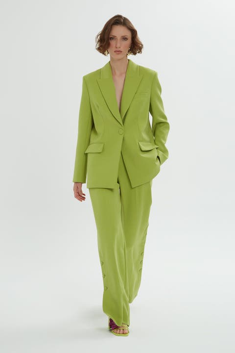 Green Set with Button Details