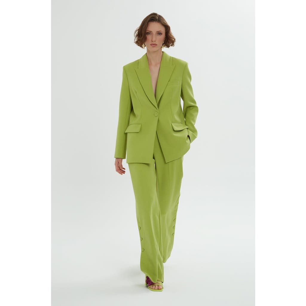 Gizia Green Set With Button Details In Green