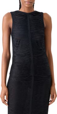 Akris Fringed Silk Knit Top
