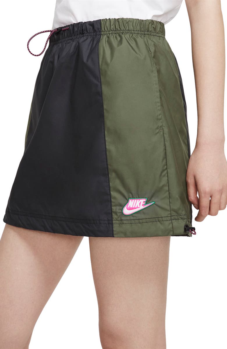 Nike Sportswear Icon Clash Colorblock Drawstring Skirt, Alternate, color, 