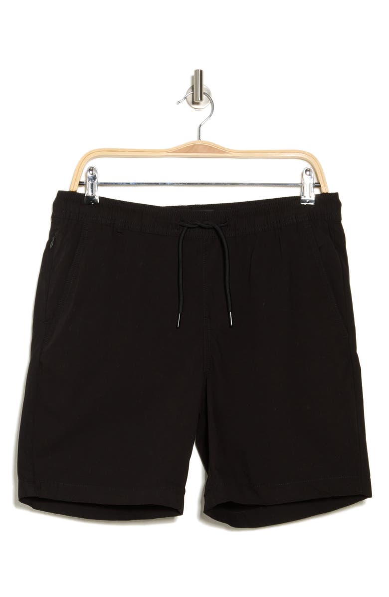 DENIM AND FLOWER Pull-On Shorts, Alternate, color, Black