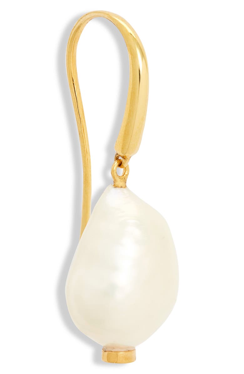 Monica Vinader Nura Pearl Drop Earrings, Alternate, color, 18Ct Gold Vermeil/St Silver