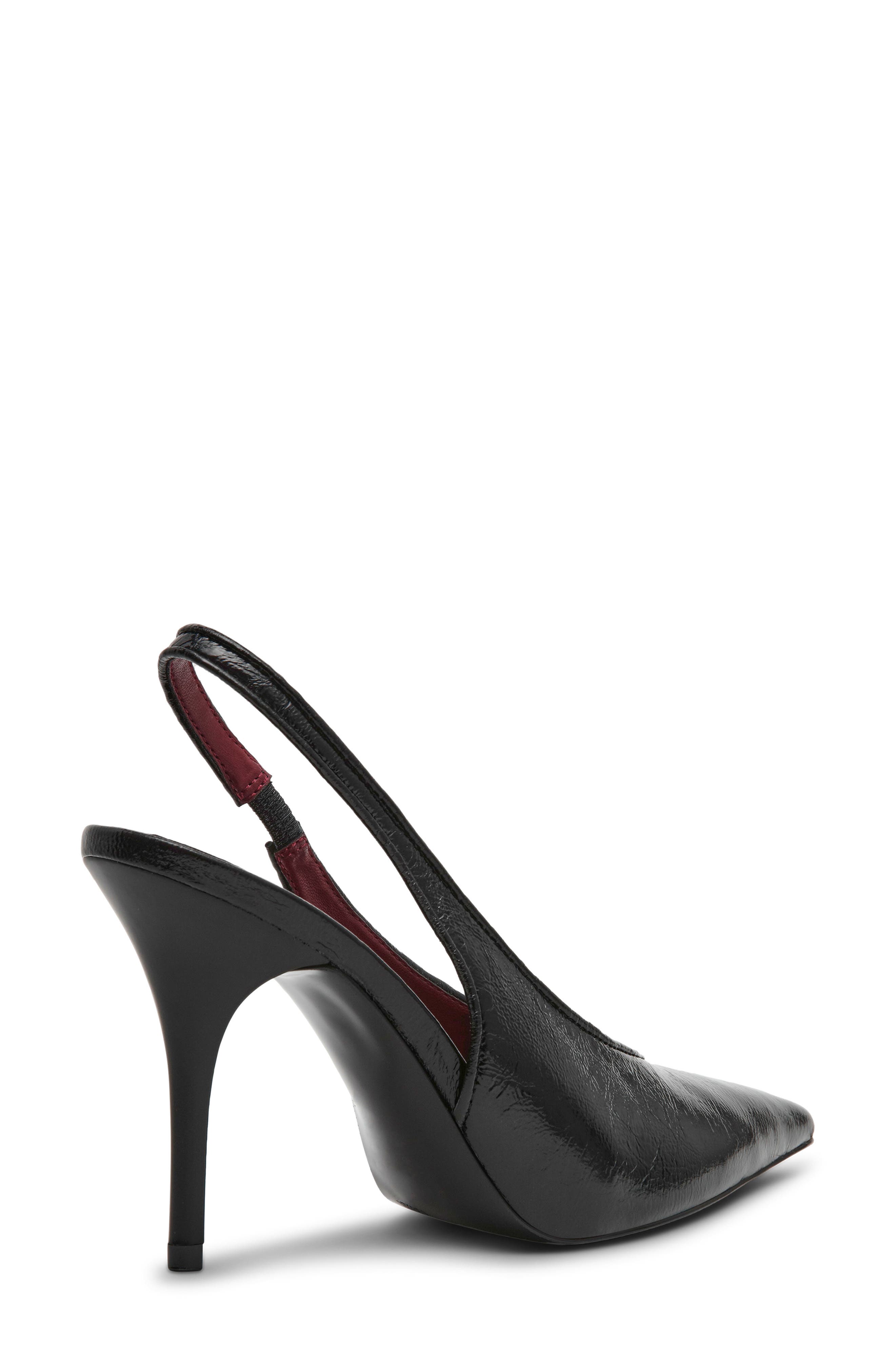Steve Madden Andromeda Slingback Pumps, Alternate, color, Black Leather