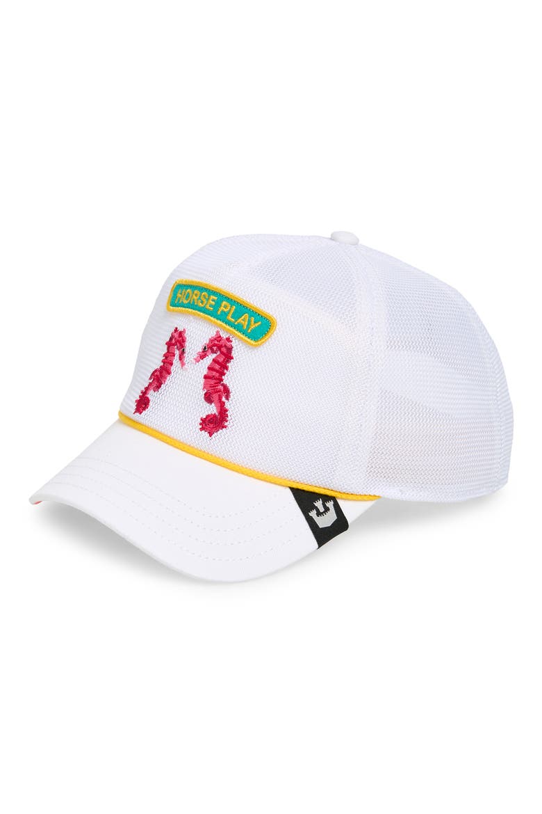 Aqua Pals Trucker Cap, Main, color, WHITE