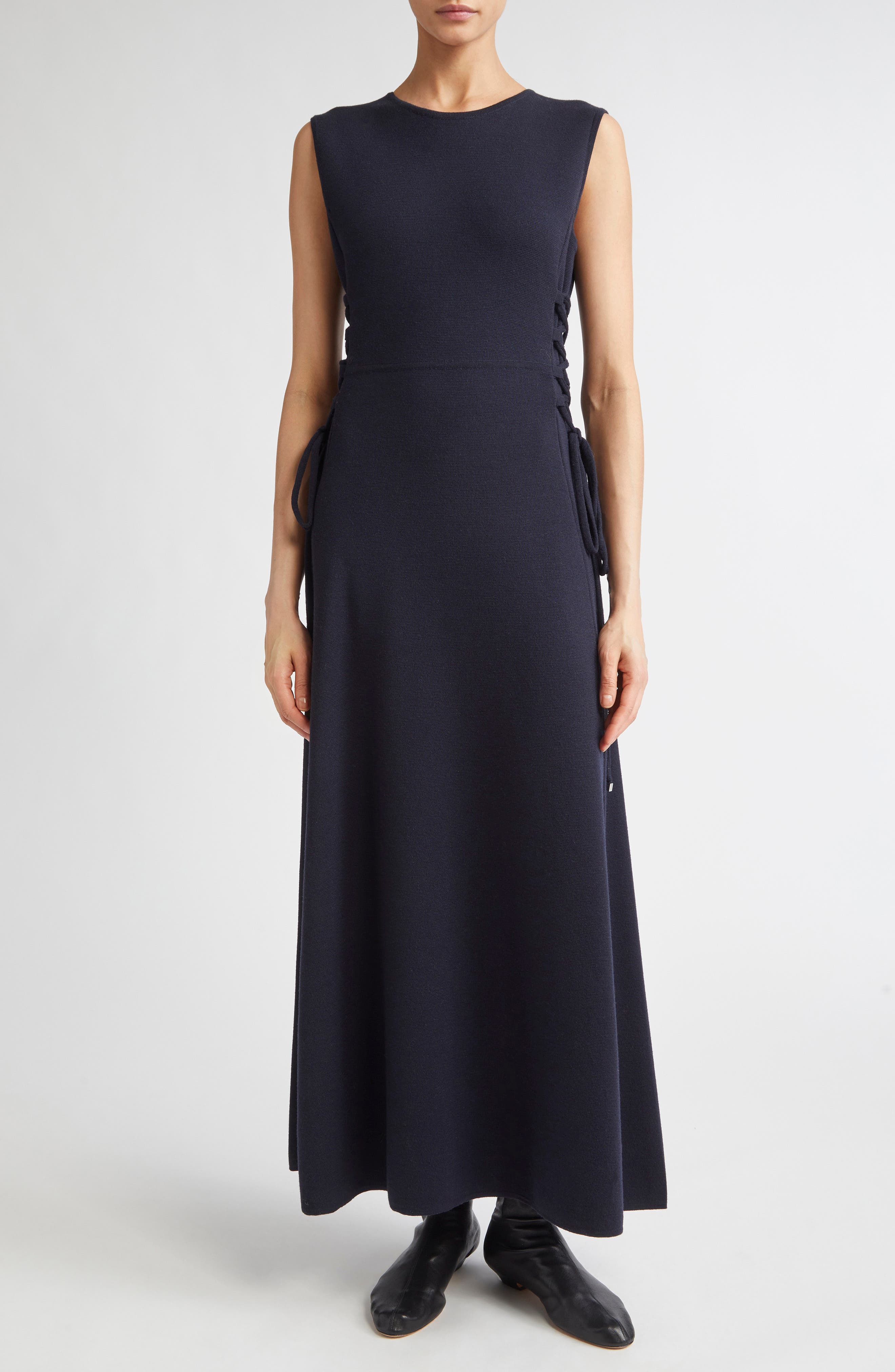 Delfi Wool Knit Midi Dress