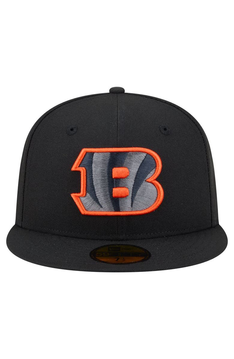 New Era Men's New Era  Black Cincinnati Bengals Color Pop 59FIFTY Fitted Hat, Alternate, color, Black