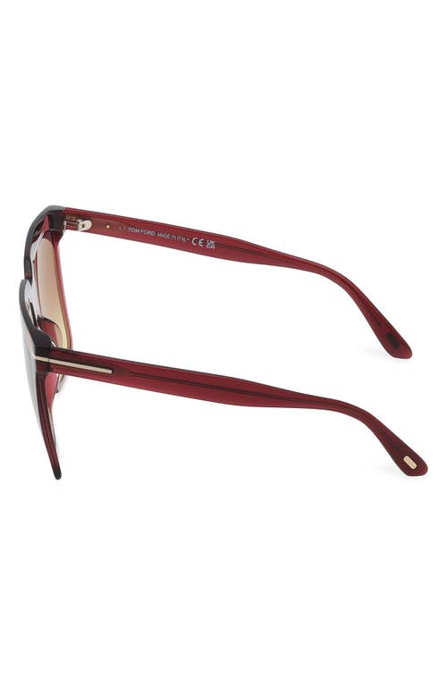 Tom Ford Sabrina 58mm Gradient Square Sunglasses