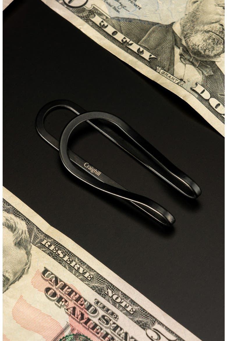 Station Titanium Money Clip, Alternate, color, VAPOR BLACK