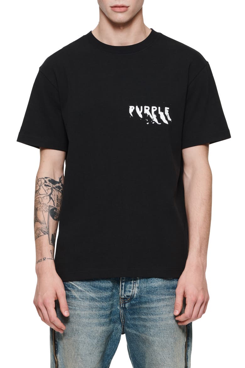 Oversize Logo Graphic T-Shirt, Main, color, BLACK