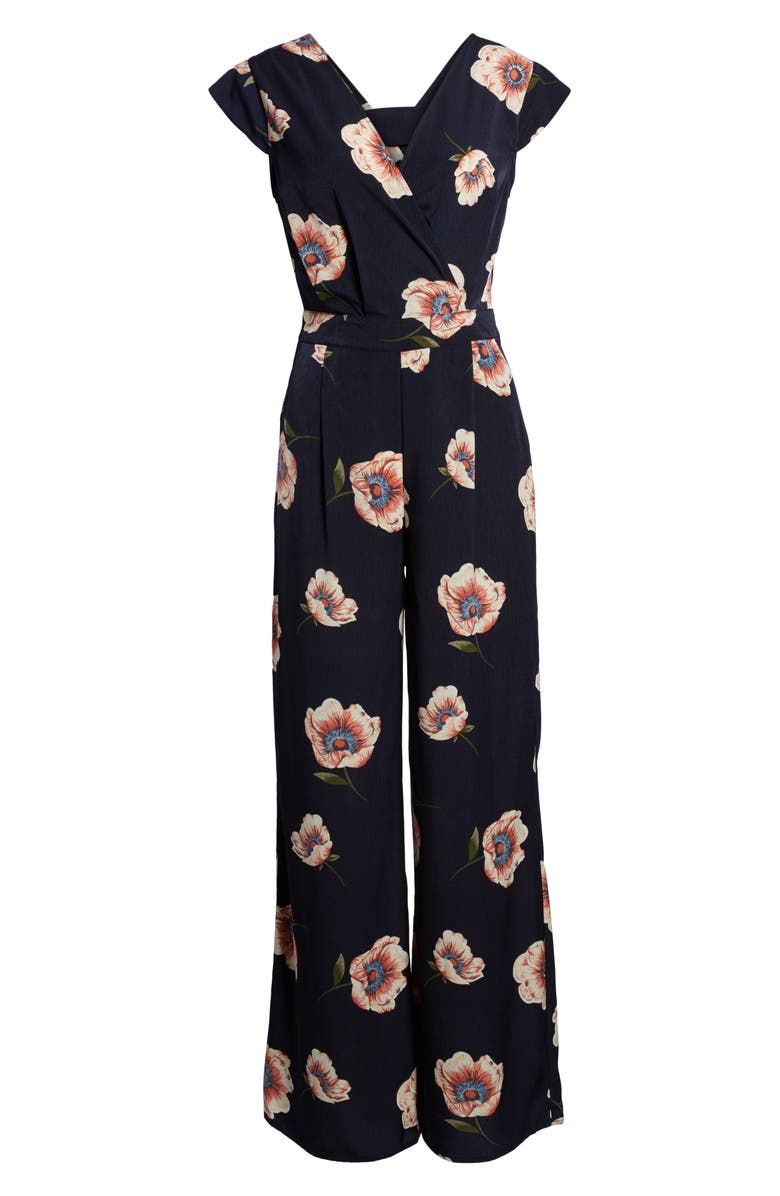 LYDELLE Wide Leg Jumpsuit, Alternate, color, 