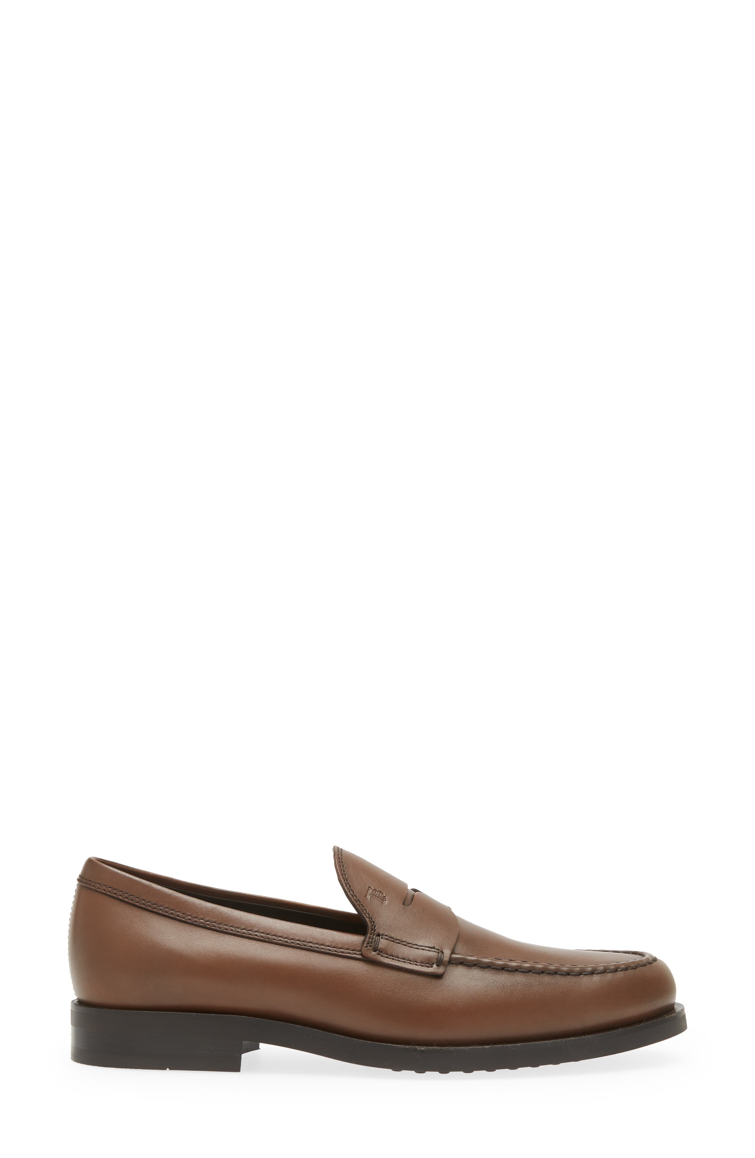 Tod's Formale Penny Loafer, Alternate, color, Cacao