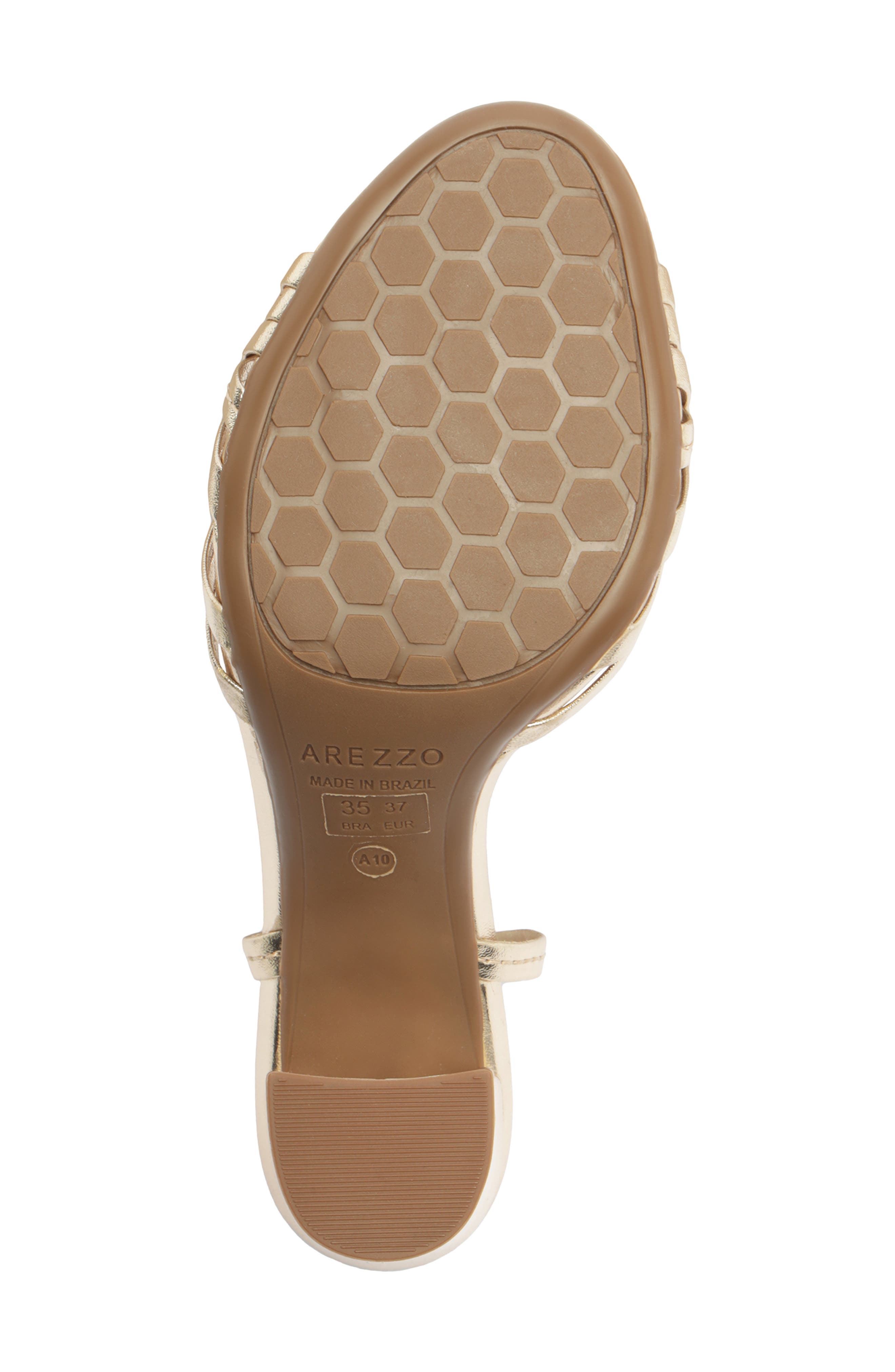 Arezzo Nina Ankle Strap Sandal, Alternate, color, Platino