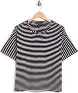 Eileen Fisher Striped Boxy Organic Cotton Tee