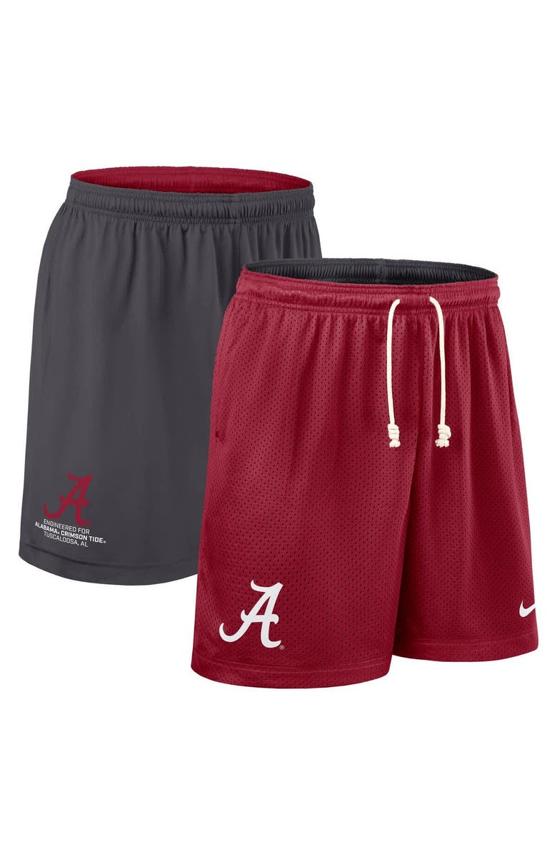 Nike Men's Nike Crimson/Charcoal Alabama Crimson Tide 2025 Sideline Reversible Performance Shorts, Main, color, Crimson