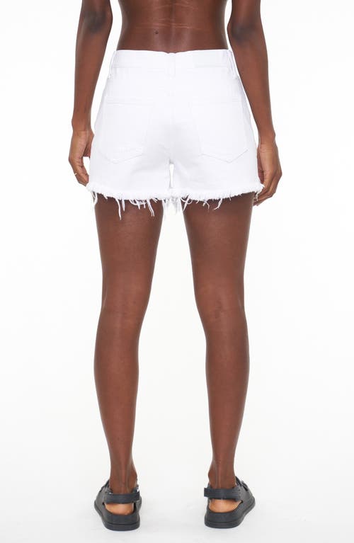 Pistola Nova Cutoff Denim Shorts In White