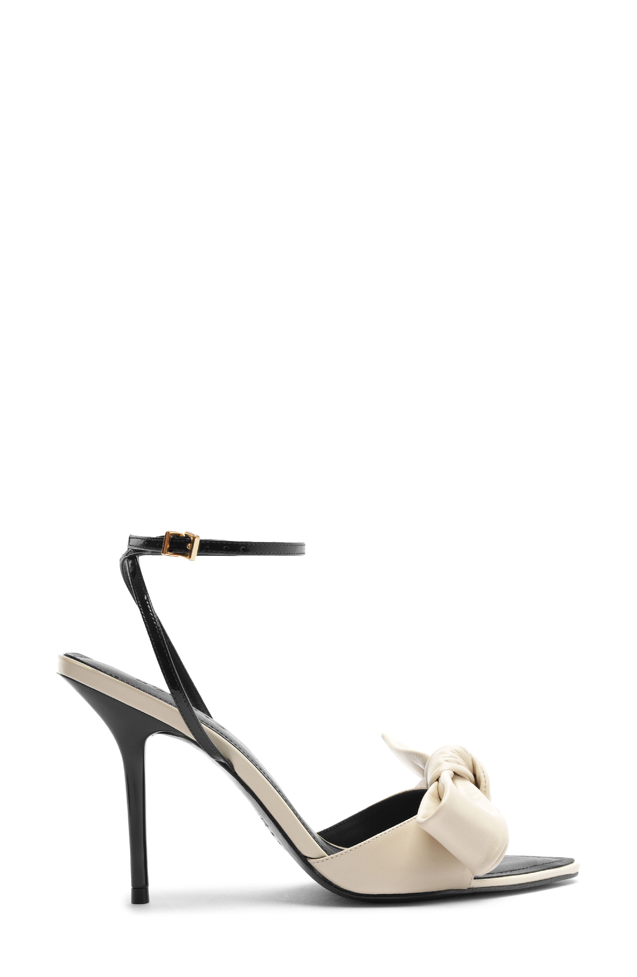 Elodie Bow Ankle Strap Sandal, Alternate, color, SUGAR WHITE