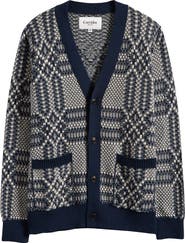 Corridor Overshot Geometric Intarsia Cardigan
